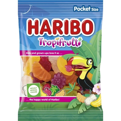 Haribo Tropifrutti želé cukríky s ovocnými príchuťami 100g