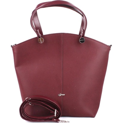 Grosso elegantní shopper bag kabelka do ruky vínová
