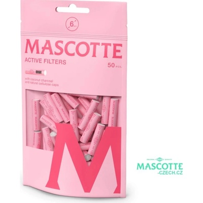 Mascotte Bright Colors Active Filter růžová 6 mm 50 ks