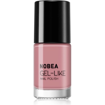 NOBEA Day-to-Day Gel-like Nail Polish лак за нокти с гел ефект цвят Timid pink #N04 6ml