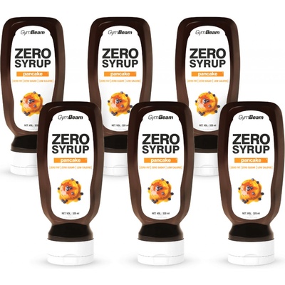 GymBeam Bezkalorický sirup Pancake Syrup 6 x 320 ml
