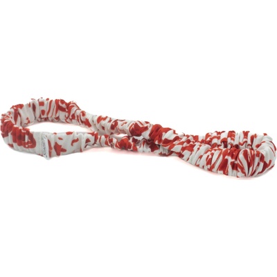 Scrunchie červený abstrakt