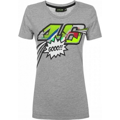Valentino Rossi VR46 POP ART 352205 dámské triko šedá
