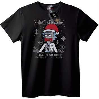 NOONEBRAND Тениска Рик Коледа Wubba Dub Dub - 3XL, White