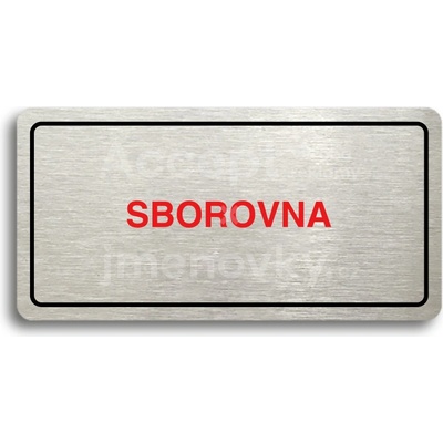 ACCEPT Piktogram SBOROVNA - stříbrná tabulka - barevný tisk