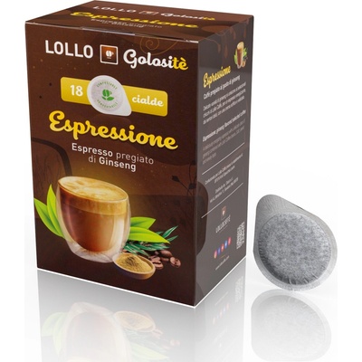 Lollo Caffé Kávové E.S.E. pody Ginseng Espressione ženšenové espresso 18 ks