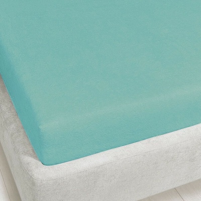 Homa froté prostěradlo PLUS turquoise 130 g 90/100x200