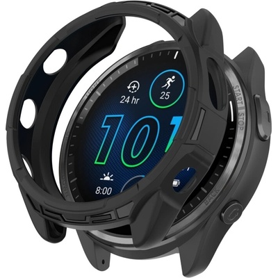 VSETKONAMOBIL 112665 TPU HALF COVER Kryt pre Garmin Forerunner 965 čierny