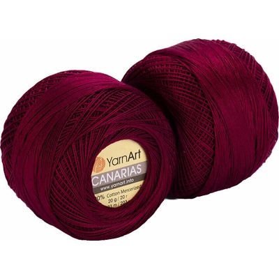 YARNART Canarias 0112 Claret Плетене на една кука прежда (Canarias 0112)