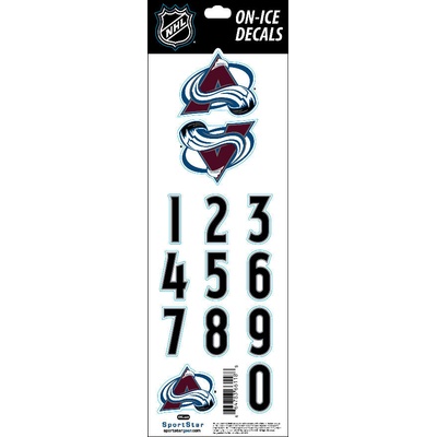 Sportstape ALL IN ONE HELMET DECALS - COLORADO AVALANCHE