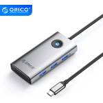 Orico Докинг станция Orico PW11-6PR-GY-EP, USB-C, HDMI, 3x USB 3.0, LAN 1Gbps, PD100W (PW11-6PR-GY-EP)