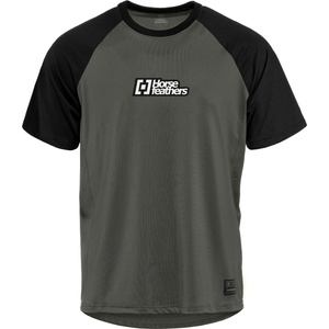 Horsefeathers Мъжка фланелка с къс ръкав за колоездене Horsefeathers Spike Bike Jersey Cycling jersey - Chimera / Black (056-3965-0111)