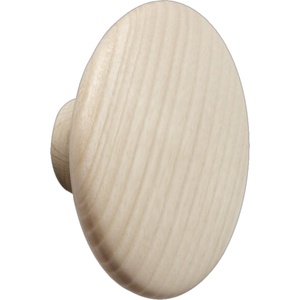 Muuto Кука за стена Dots Wood 13 см светло бежово (03192)
