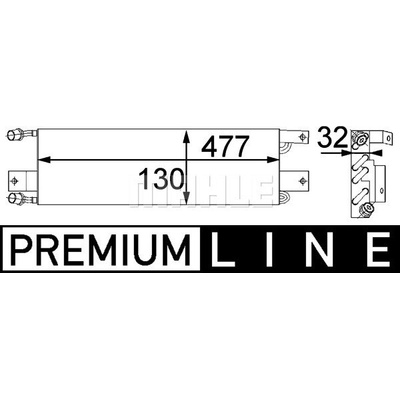 Kondenzátor klimatizace MAHLE ORIGINAL AC 356 000P (AC356000P)
