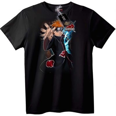 NOONEBRAND Тениска Naruto Pain Аниме - 2XL, Black