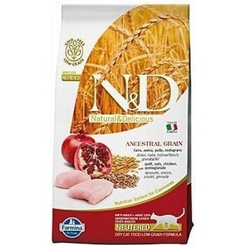 N&D Low Grain CAT Neutered Chicken & Pomegranate 1,5 kg