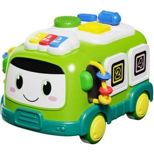 Raya Toys Бебешка музикална играчка Raya Toys - Мултифункционален бус 6в1, зелена (503125198)