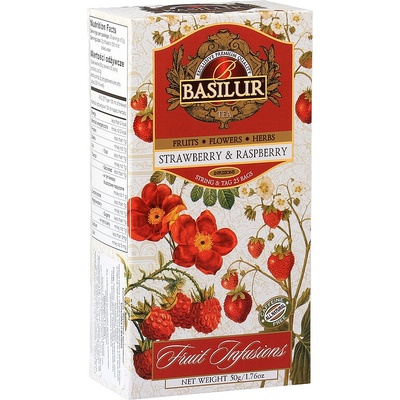 Basilur Fruit Strawberry & Raspberry 25 x 2 g