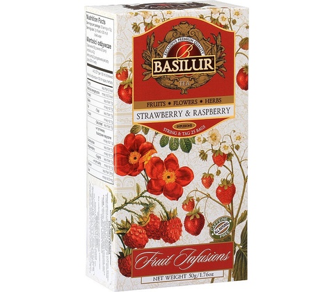 Basilur Fruit Strawberry & Raspberry 25 x 2 g