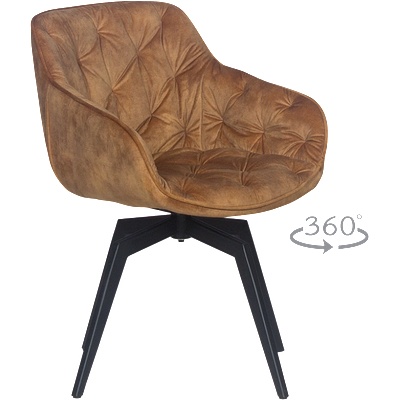 Carmen Трапезен стол buxton - оранжев mj 1