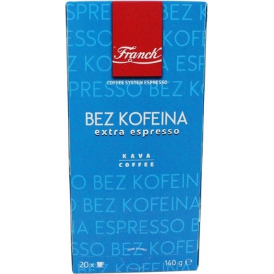 Franck Espresso Extra bez kofeínu porciovaná 20 ks
