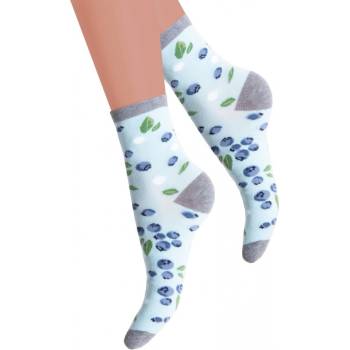 STEVEN Dívčí klasické ponožky 033/011 tyrkys světlá