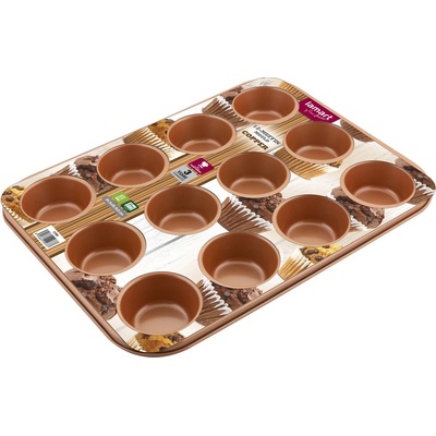 Lamart LT3092 Copper Forma na 12 muffín 35,5x26,5 meď