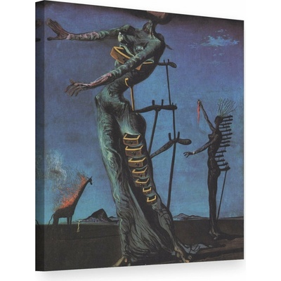 Obraz na plátne HORIACA ŽIRAFA – Salvador Dalí - 60x80 cm