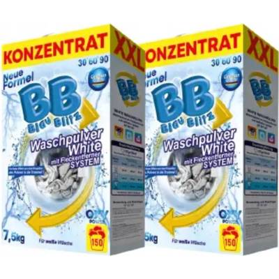 Blue Blitz prášek na bílé prádlo 7,5 kg