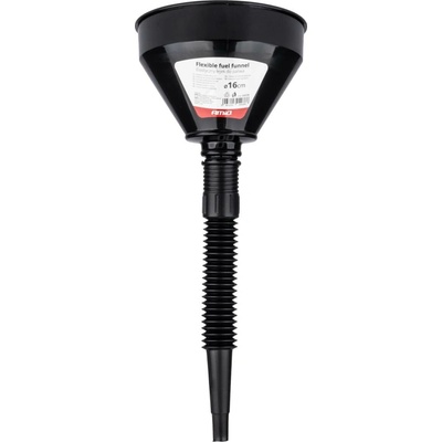Univerzální černý trychtýř se sítkem na palivo, kapalinu a vodu, 16 cm AMIO-04038
