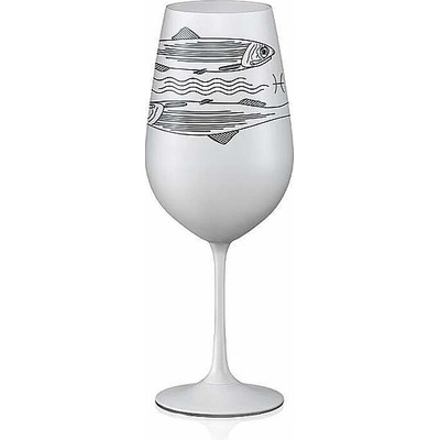 Crystalex sklenice Zvěrokruhy Ryby bílá 550 ml