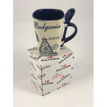 Image 1 of Керамични чаши за чай с лъжичка - 7 вида