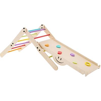 Катерушка 7 в 1 Costway - С пързалка и стена за катерене (TS10106CL)