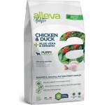 DIUSAPET Alleva® holistic (puppy medium) chicken & duck + aloe vera & ginseng - пълноценна храна за млади кученца от средни породи, както и за бременни и кърмещи кучета, Италия - 0, 8 кг p00220
