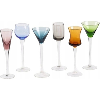 Homla Sklenice na vodku BASIC vícebarevné 6 x 60 Ml