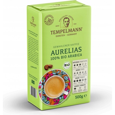 Tempelmann Aurelias 100% BIO Arabica mletá 0,5 kg