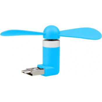 Micro USB větráček modrý