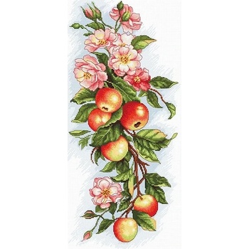 Luca-S Композиция с ябълки - гоблен със схема b211