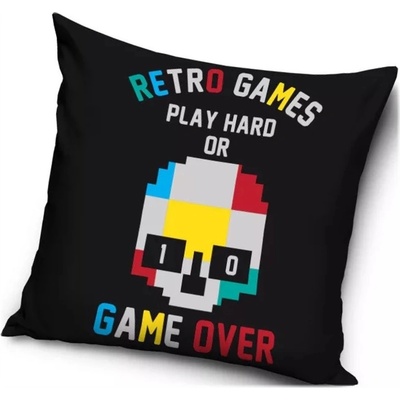 Carbotex Retro Games Play hard or game over 40 x 40 cm