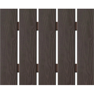 Nextwood WPC široká plotovka 3D line Nextwood, wenge - výška 70 cm