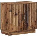 vidaXL Шкаф за мивка в баня HOORN Старо дърво 59, 5 x 31, 5 x 56 см (897233)