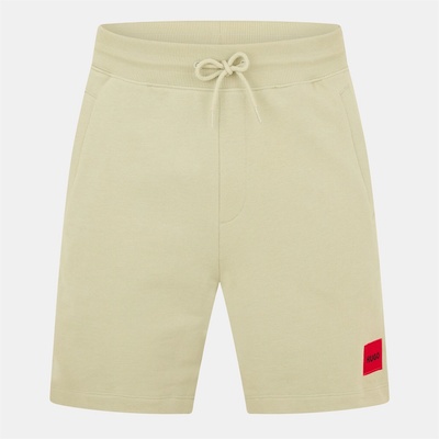 Hugo Поларени къси панталони Hugo Mens HUGO Jogger Fleece Shorts with Logo Detail - Soft Cotton-Blend Jersey - Open Green 391