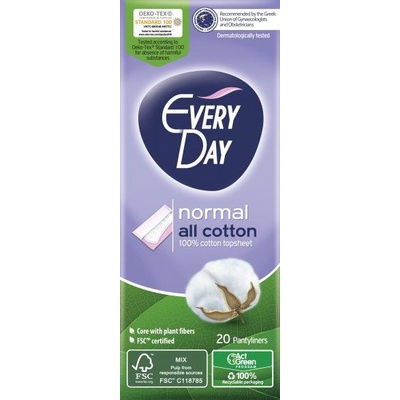 EVERYDAY NORMAL Ежедневни дамски превръзки all cotton, 20 б