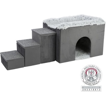 TRIXIE Cave Harvey with steps - Пещерата със стъпала Harvey за котки, 119 × 47 × 50 см