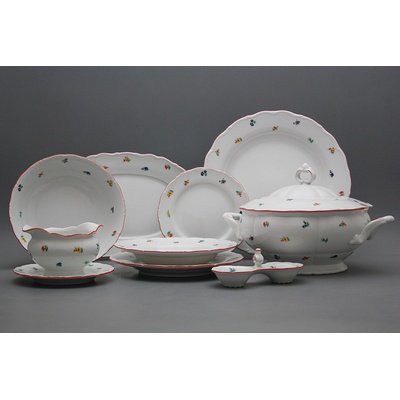 Bohemia Porcelán 1987 Jídelní souprava Verona Ofélie Házenky 26 dílná