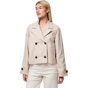 PIECES Палто Pieces Scarlett trench coat - Beige (Silver Gray) - sportihobi - 97,77 лв