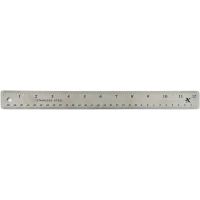 WEST DESIGN PRODUCTS LIMITED West Design Pravítko kovové s rubovou úpravou SOFT v palcích a centimetrech 30 cm