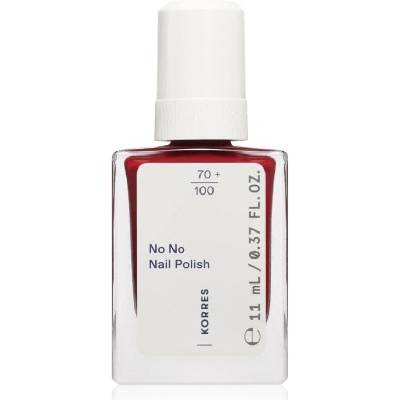 Korres No No Nail Polish pečující lak na nehty odstín 57 Wine Red 11 ml