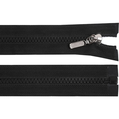Prima-obchod Kostěný zip No 5 délka 60 cm s ozdobným jezdcem, barva 322 černá