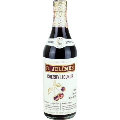 R. Jelínek Cherry Liqueur 24% 0,7 l (čistá fľaša)